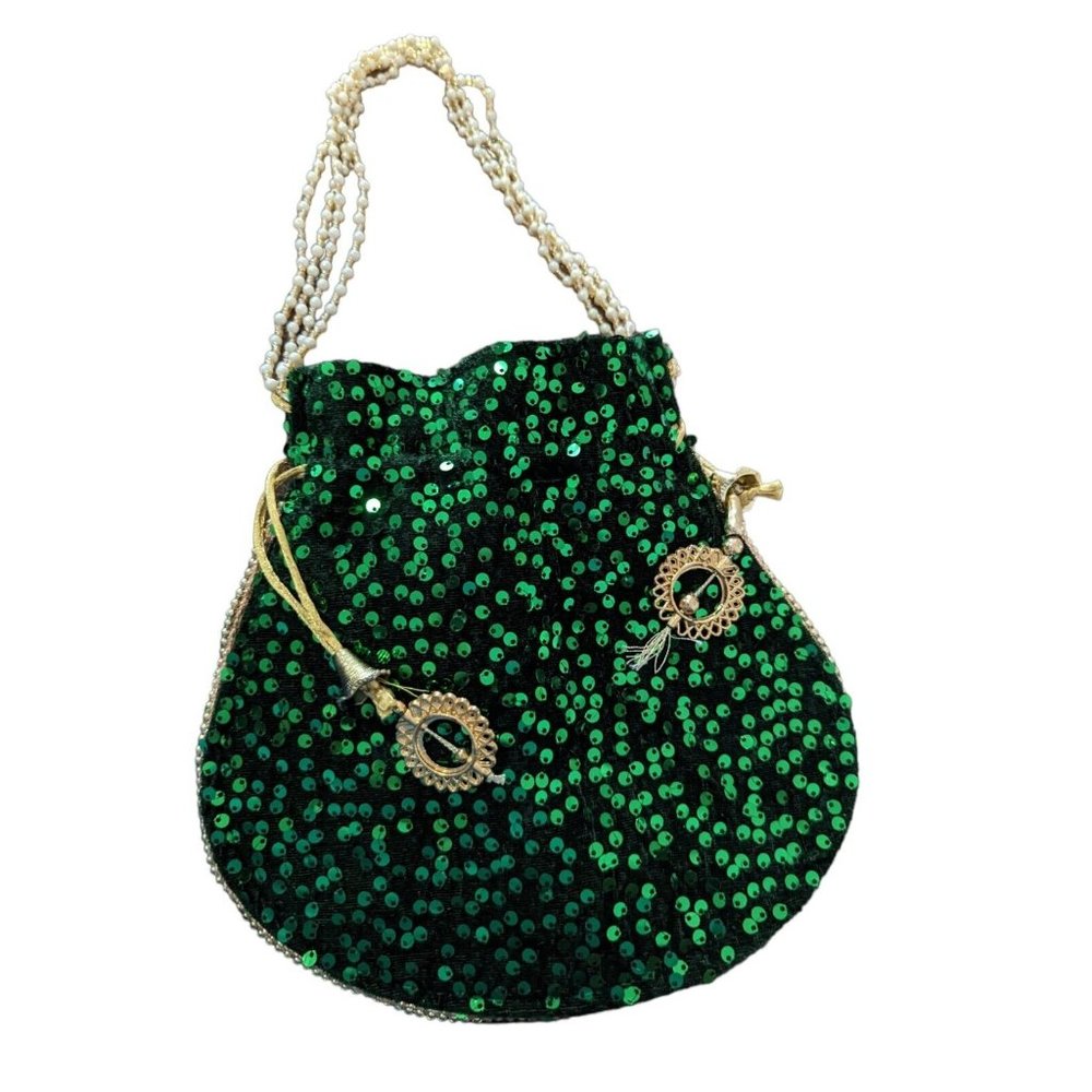 Women Potli Bag Purse Handbag Indian Wedding Embroidered Favour